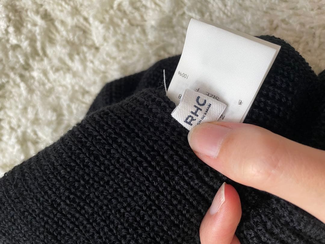 【超美品】Ron Herman watch cap ニット帽 ビーニー ブラック