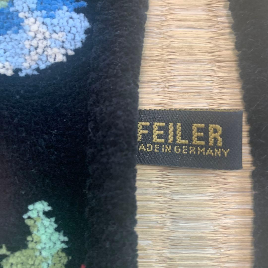 FEILER 花柄刺繍 エプロン