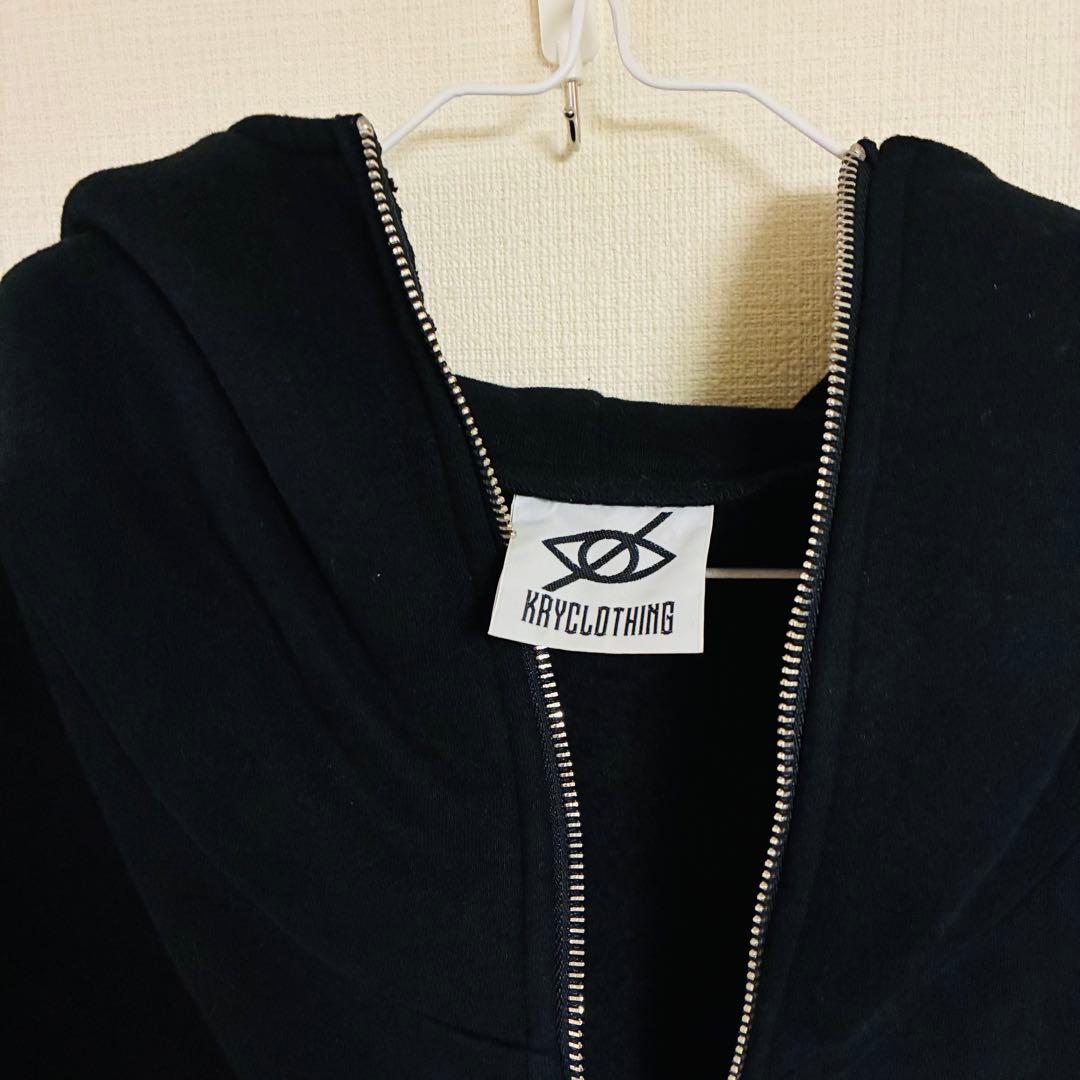【地雷系】KRYCLOTHING ロングフロントジップパーカー フリーサイズ