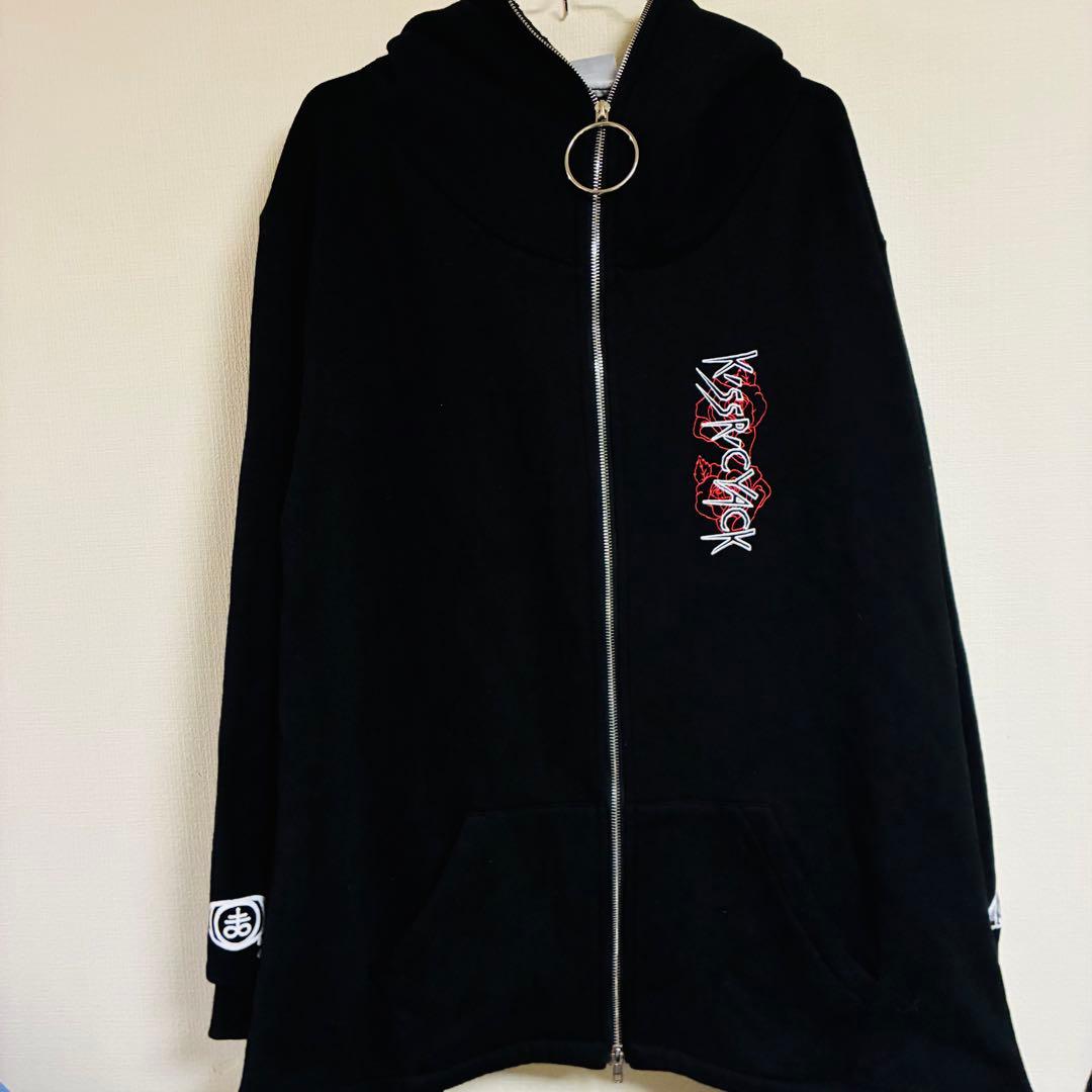 【地雷系】KRYCLOTHING ロングフロントジップパーカー フリーサイズ