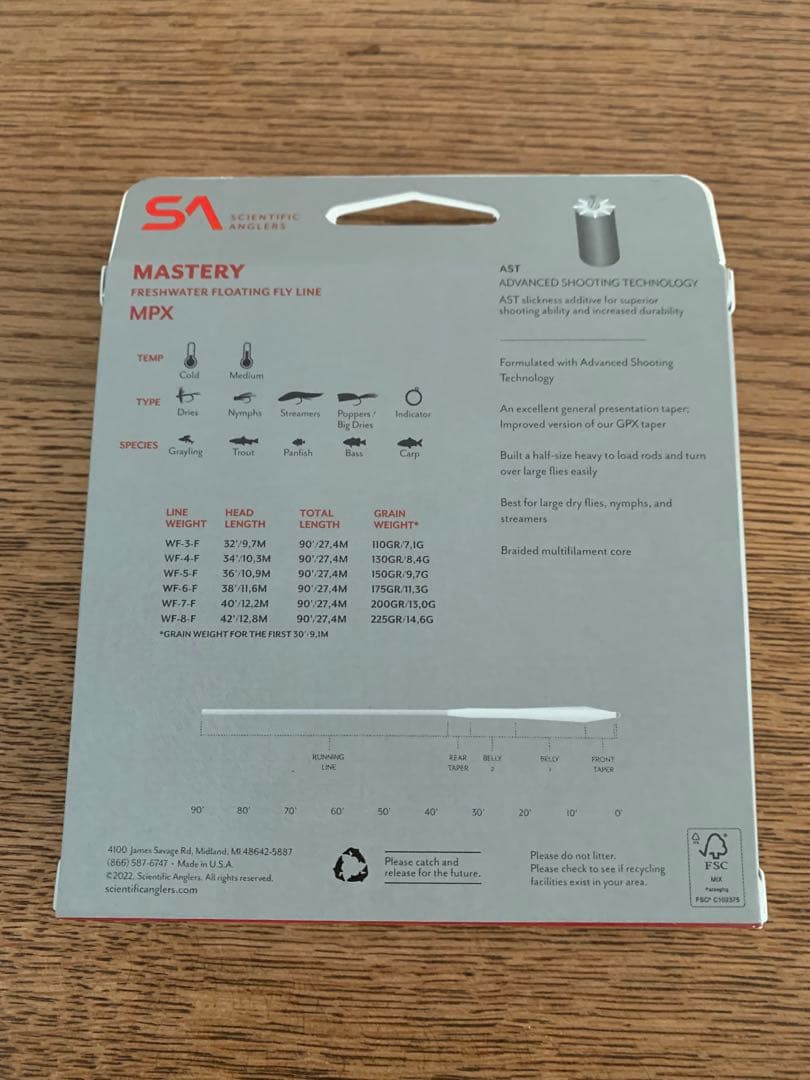 フライライン　SA MASTERY MPX WF-5F
