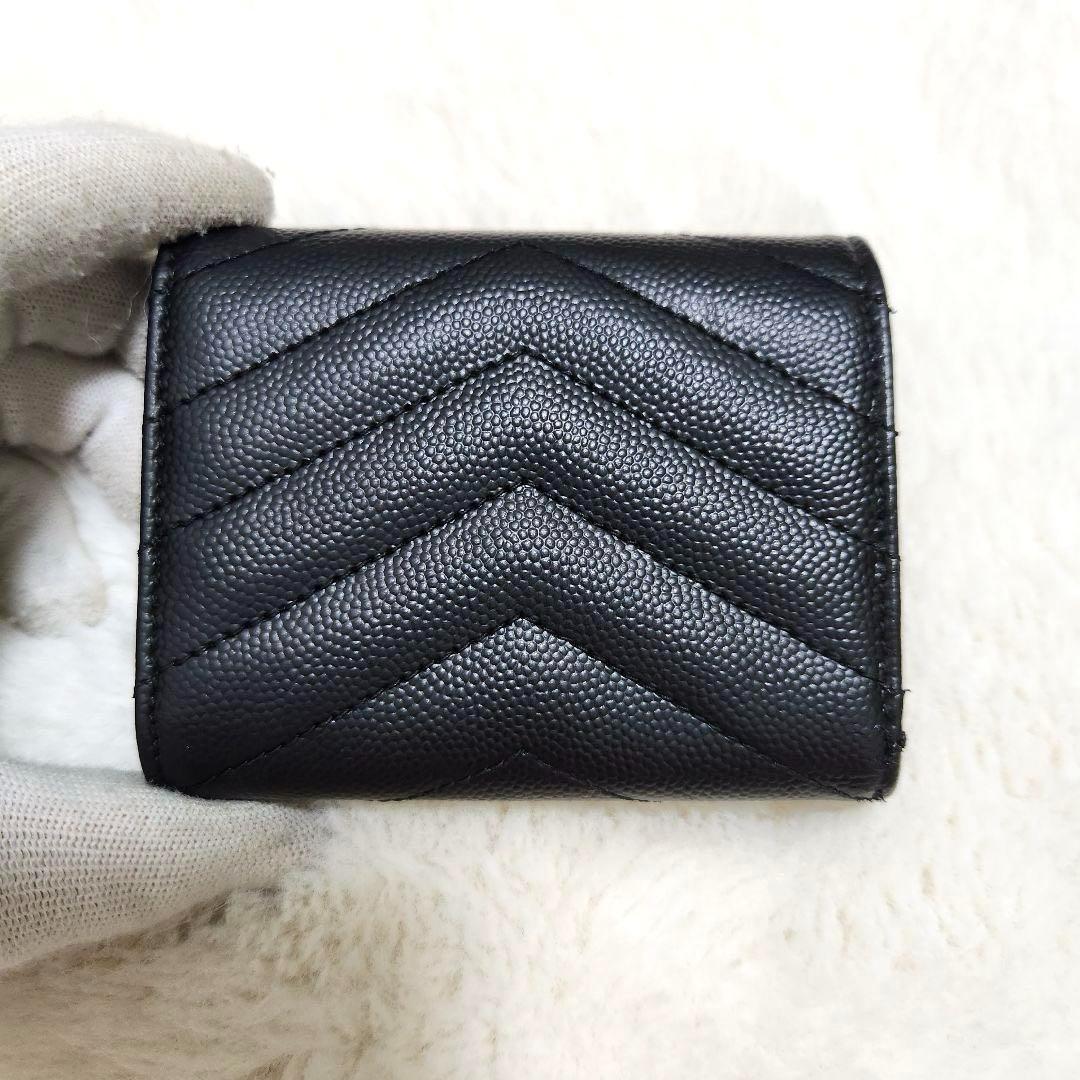 ✨極美品✨サンローラン　キーケース　6連　カサンドラ　キャビアスキン　ブラック