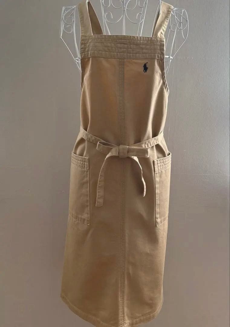 RALPH LAUREN ラルフローレン　エプロン　ベージュ　綿100%