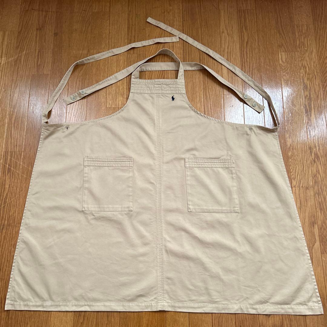 RALPH LAUREN ラルフローレン　エプロン　ベージュ　綿100%