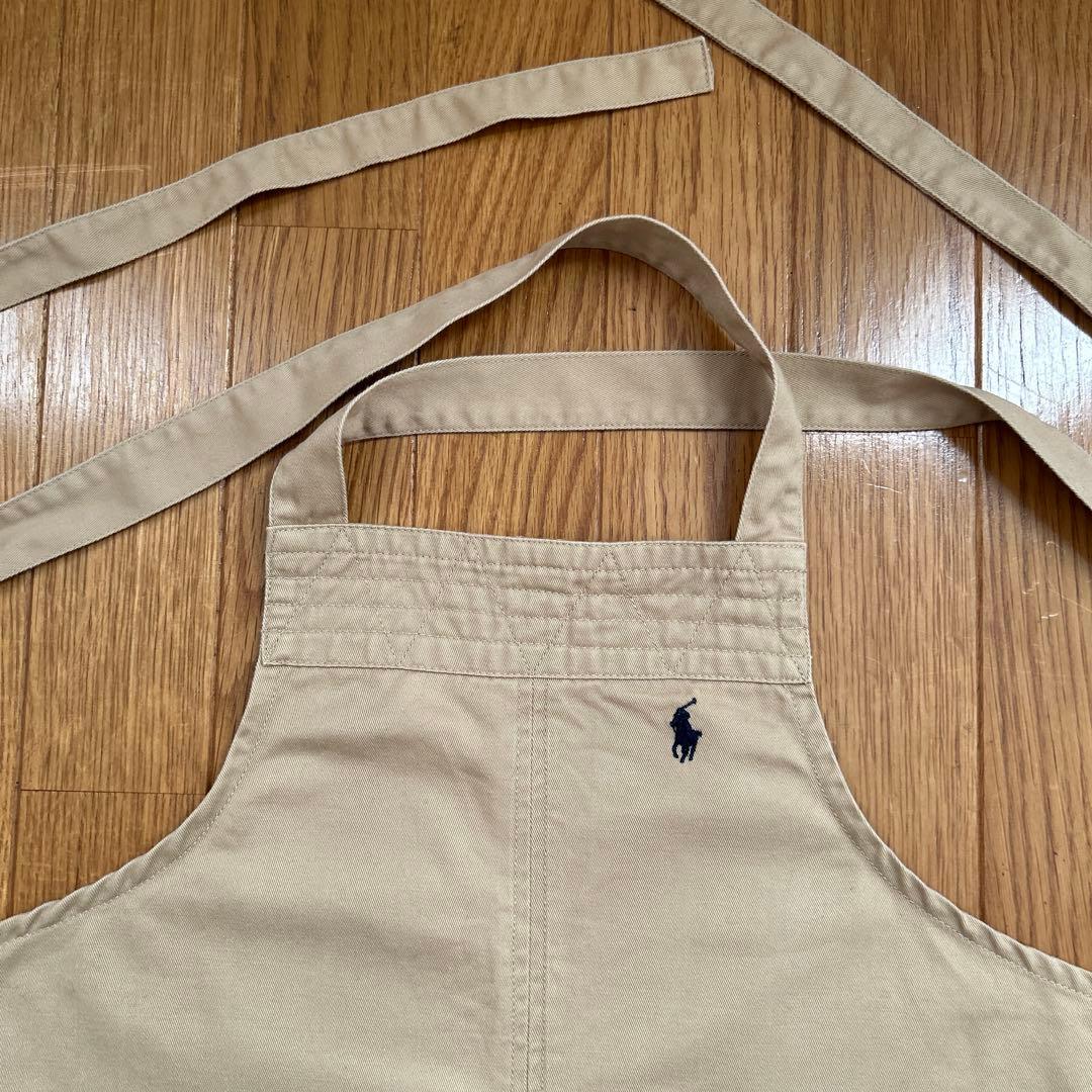 RALPH LAUREN ラルフローレン　エプロン　ベージュ　綿100%