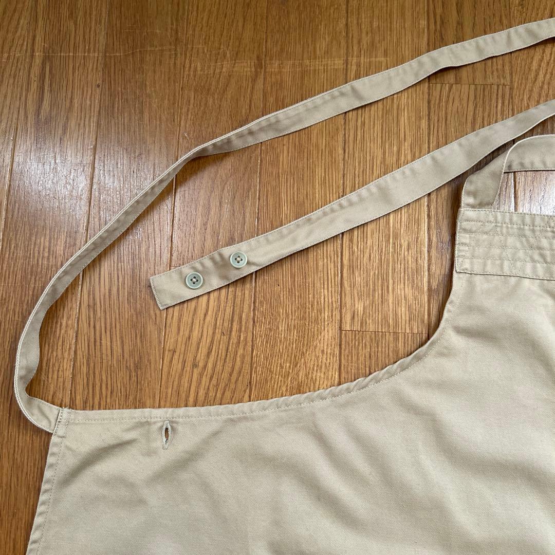 RALPH LAUREN ラルフローレン　エプロン　ベージュ　綿100%