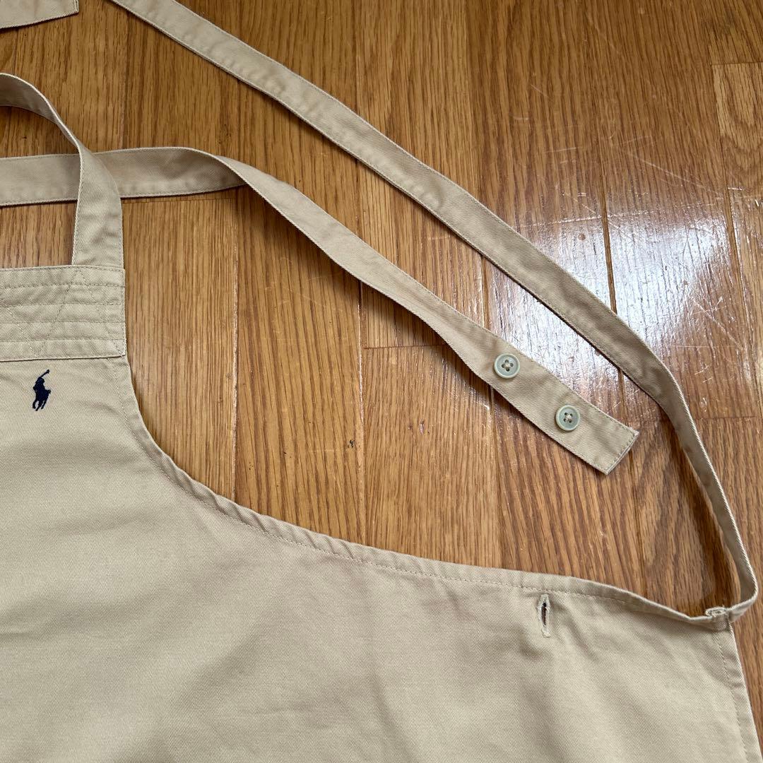 RALPH LAUREN ラルフローレン　エプロン　ベージュ　綿100%