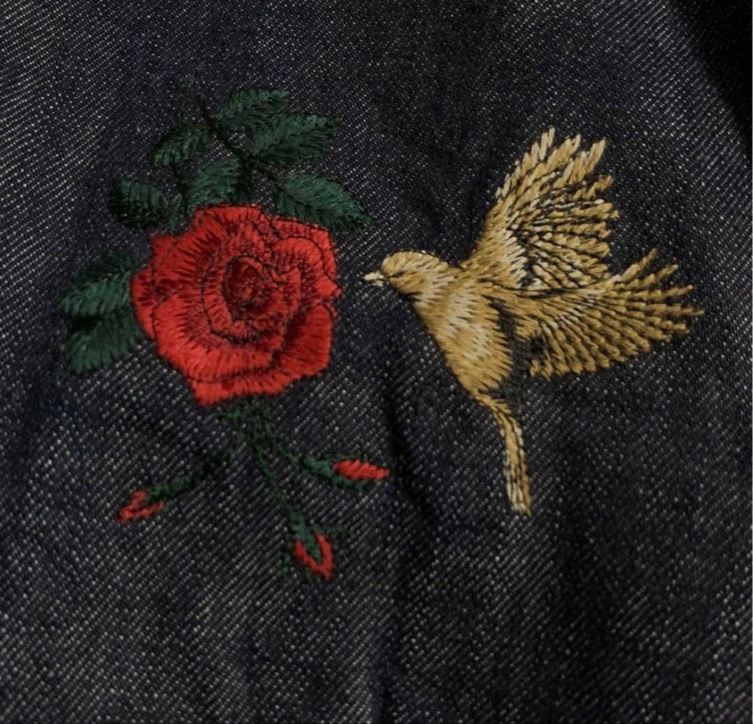 刺繍入り　semoh デニムジャケット