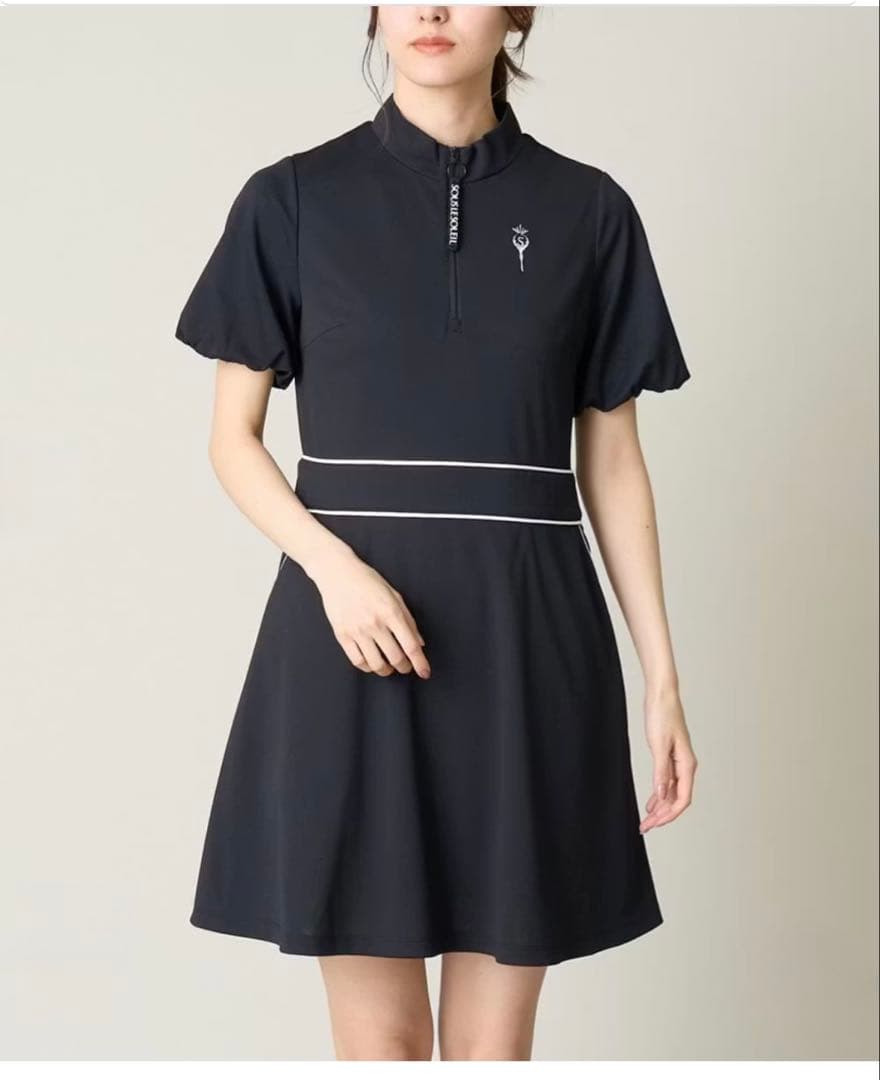 新品　SOUS LE SOLEIL ハーフZIPモックネックワンピース