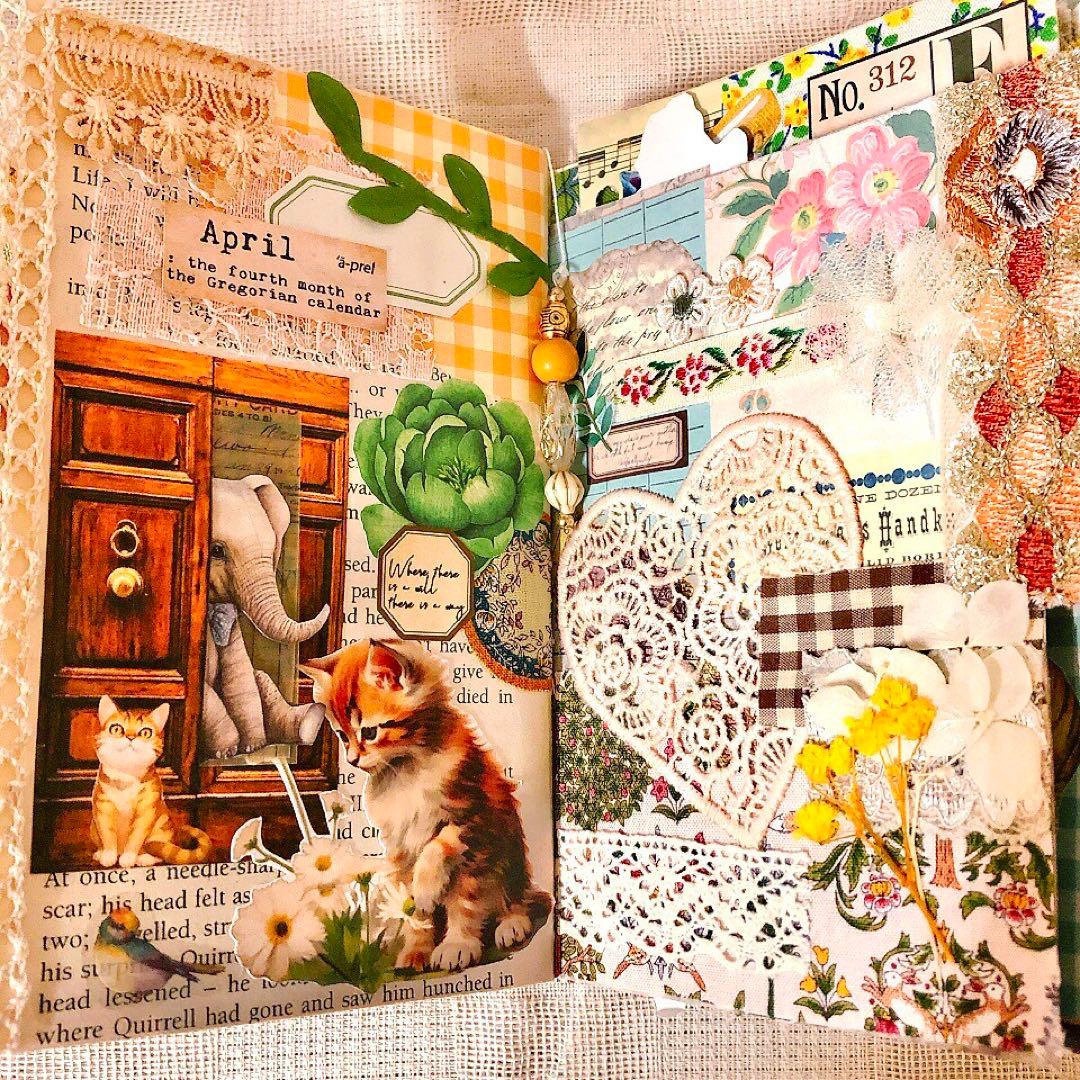 ジャンクジャーナル雑記帳 箱付き おすそ分けファイル junkjournal