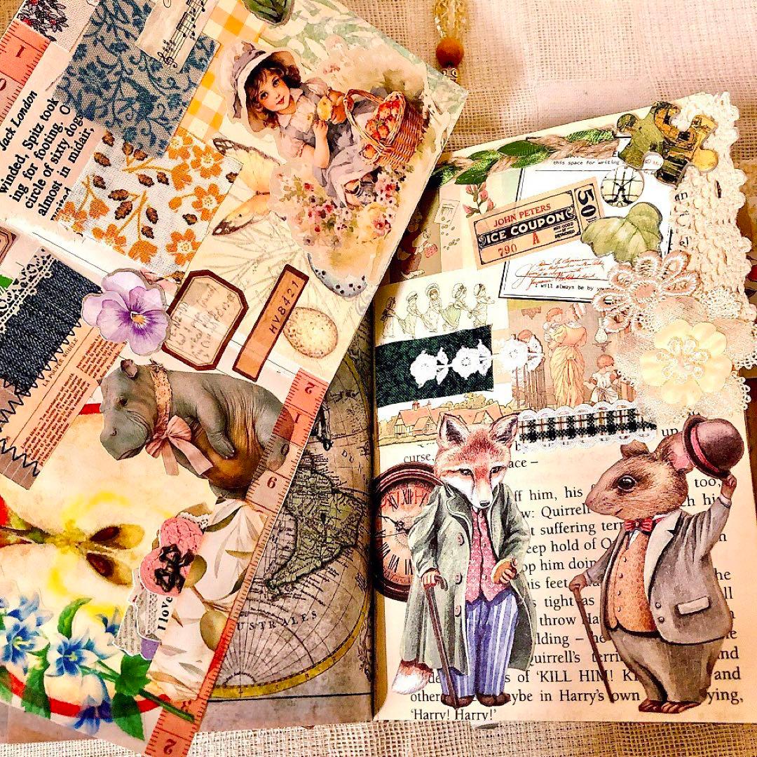 ジャンクジャーナル雑記帳 箱付き おすそ分けファイル junkjournal