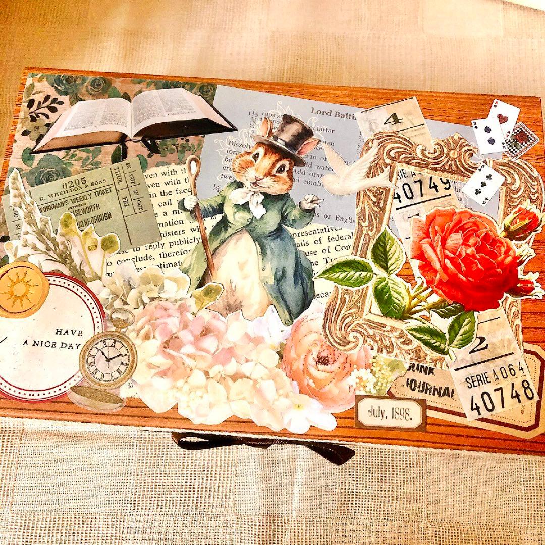 ジャンクジャーナル雑記帳 箱付き おすそ分けファイル junkjournal
