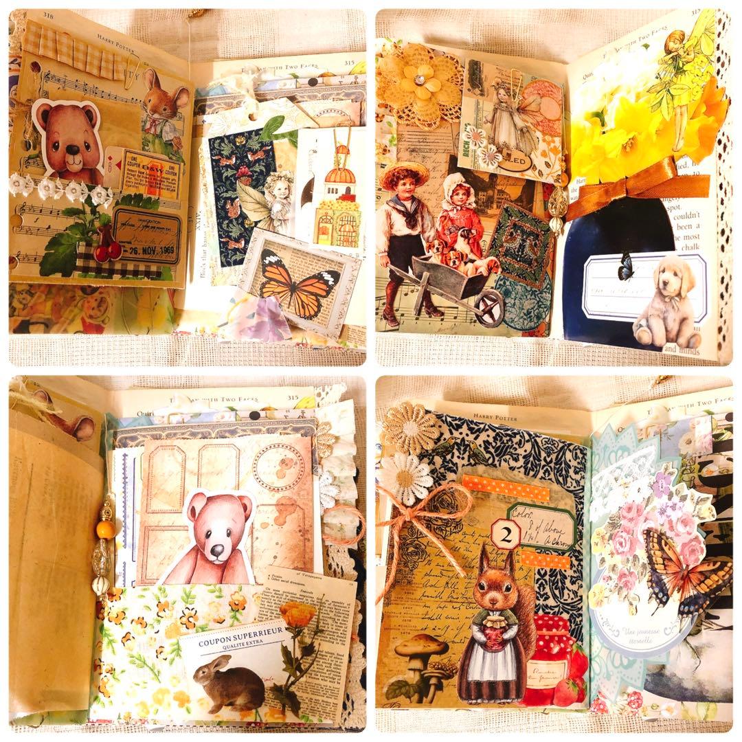 ジャンクジャーナル雑記帳 箱付き おすそ分けファイル junkjournal