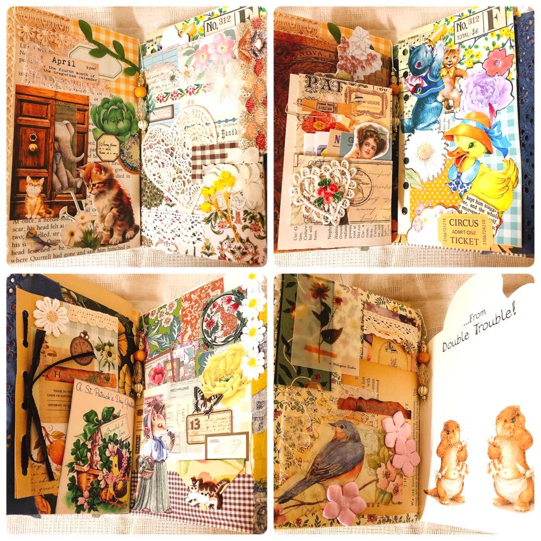 ジャンクジャーナル雑記帳 箱付き おすそ分けファイル junkjournal