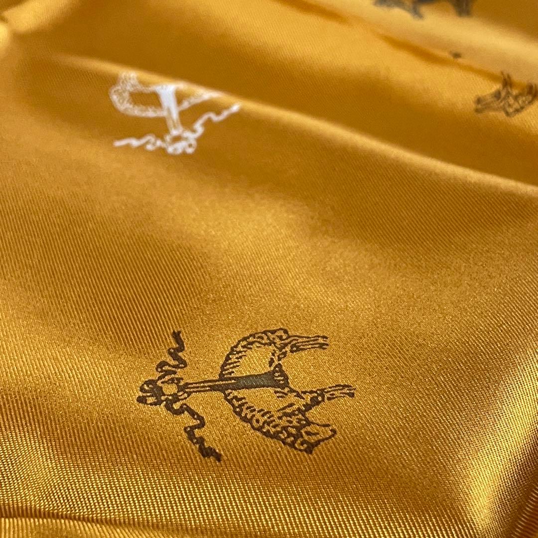 新品未使用　Brooks Brothers シルクスカーフ マスタード