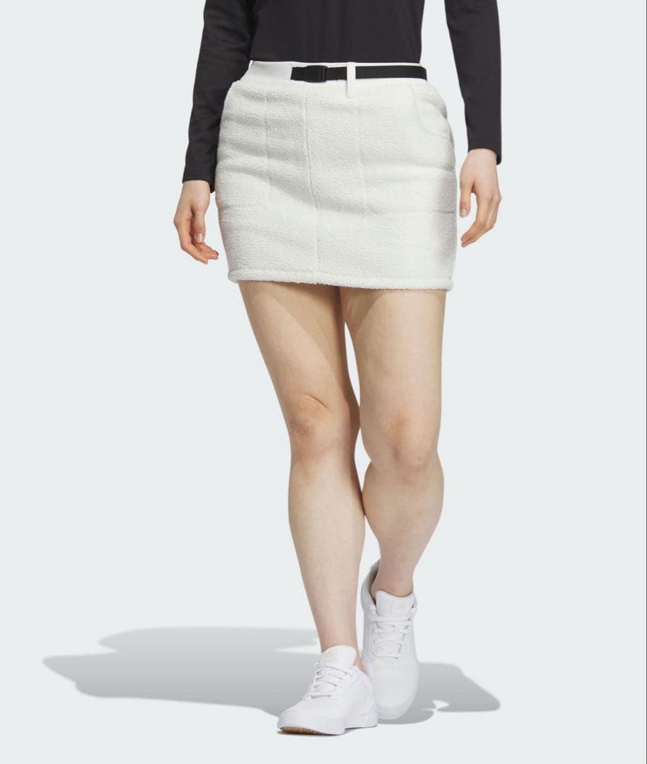 新品✨アディダスゴルフ　上下　長袖保温モックネックシャツ　ボアスカート　XL