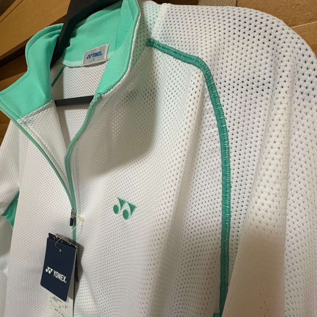 新品YONEX メッシュ ジップアップ ウォームアップウェア
