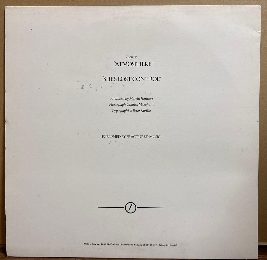 JOY DIVISION　/　「CLOSER」 + 「ATMOSPHERE」