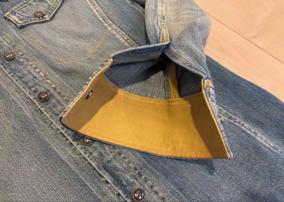 イサムカタヤマ バックラッシュ デニム ジャケット カーフ TAKUYA∞着用