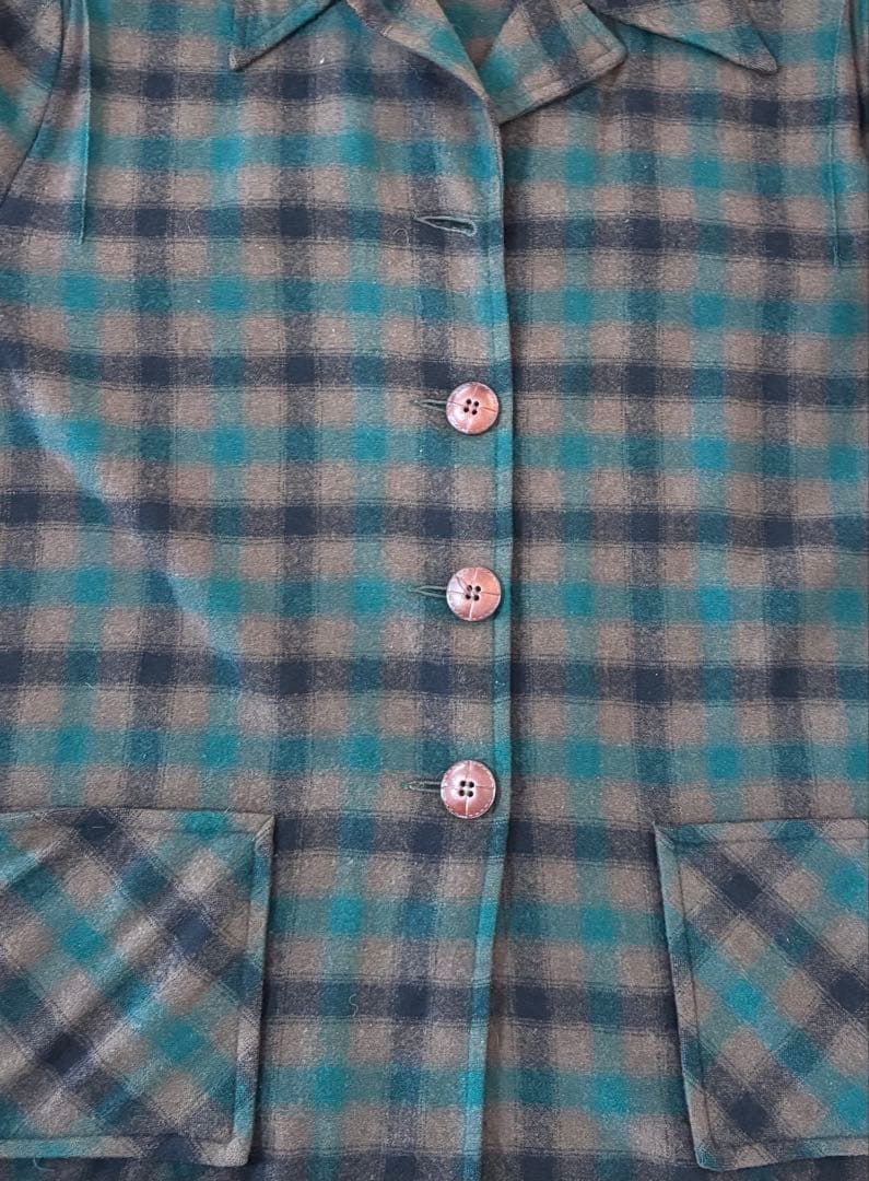 PENDELTON ペンドルトン　40s〜50s チェック　長袖　ウールシャツ