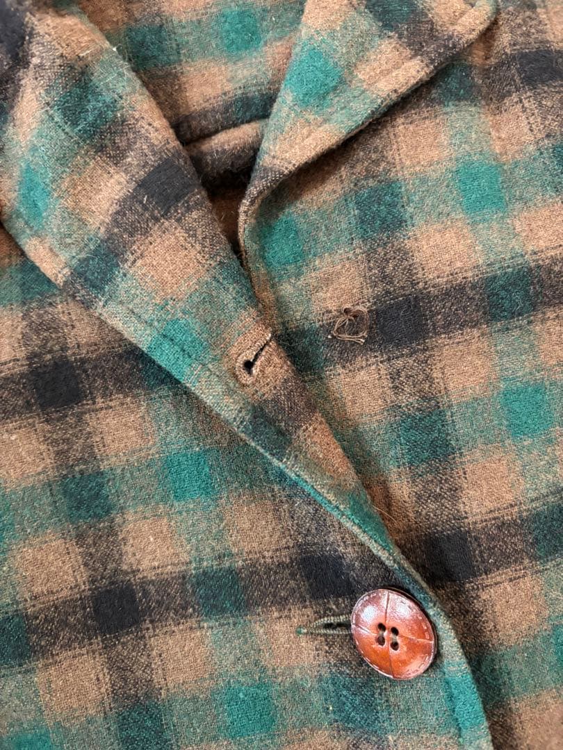PENDELTON ペンドルトン　40s〜50s チェック　長袖　ウールシャツ