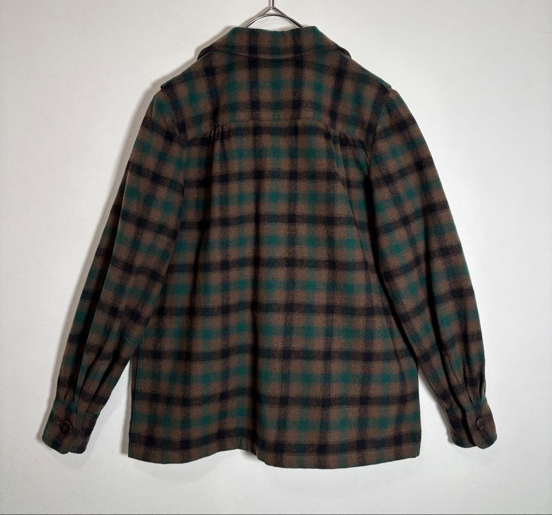PENDELTON ペンドルトン　40s〜50s チェック　長袖　ウールシャツ