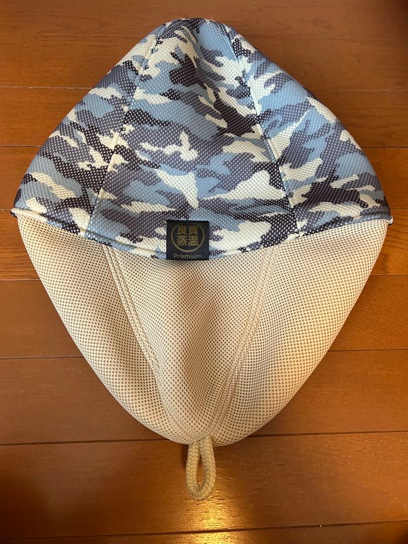 【美品】良質蒸温 ベストサウナハット 迷彩 トリプルメッシュ サウナハット　L