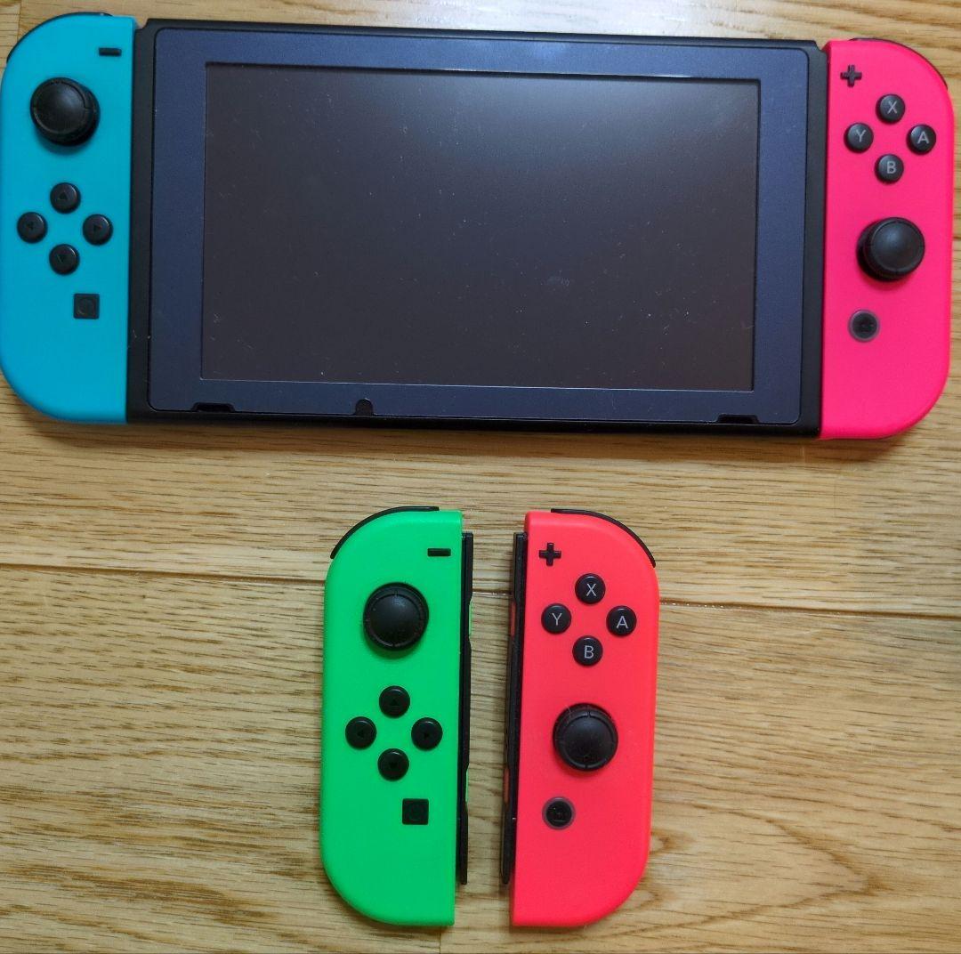 Nintendo Switch本体　MicroSD＆Joycon2本セット