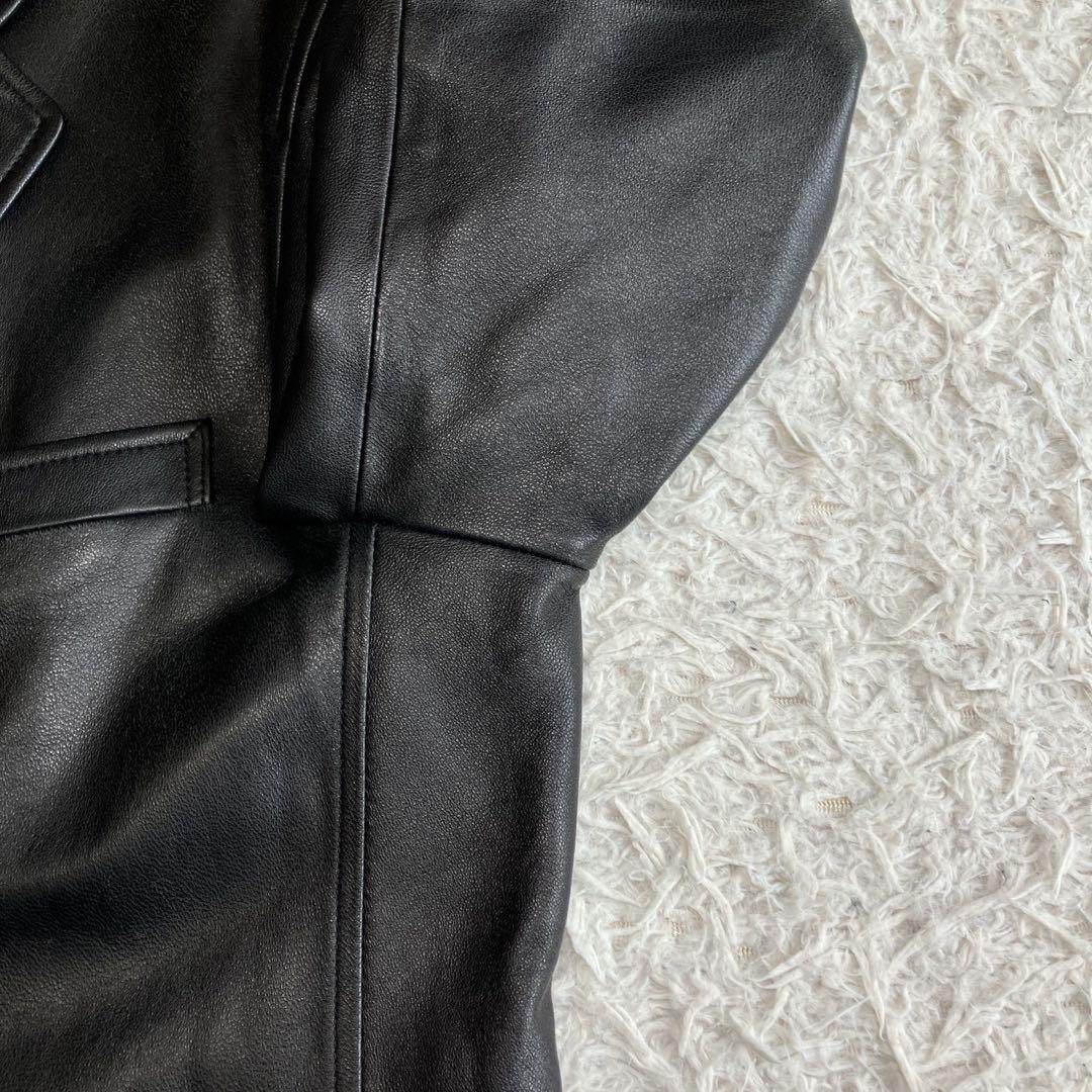 ◎美品 激レア MASTERY ラムレザーテーラード 2B L 黒 人気の本革1