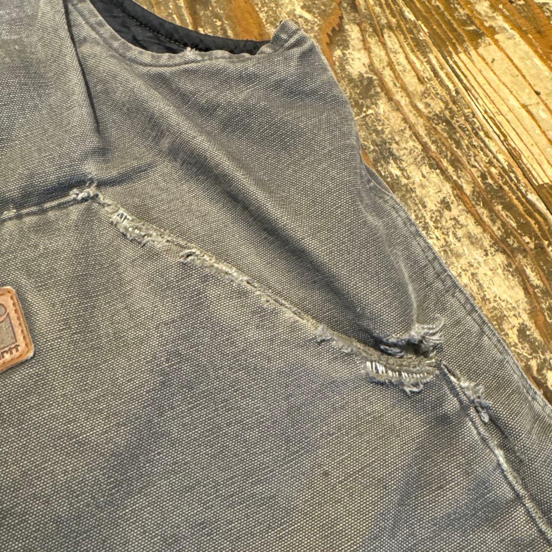 carhartt カーハート　ダックベスト　グレー　Lサイズ