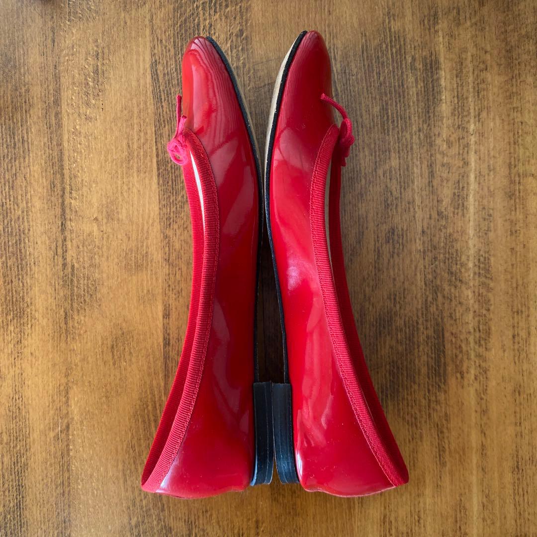 ☆再値下げ！【中古】「Repetto」サンドリオン エナメルバレエシューズ