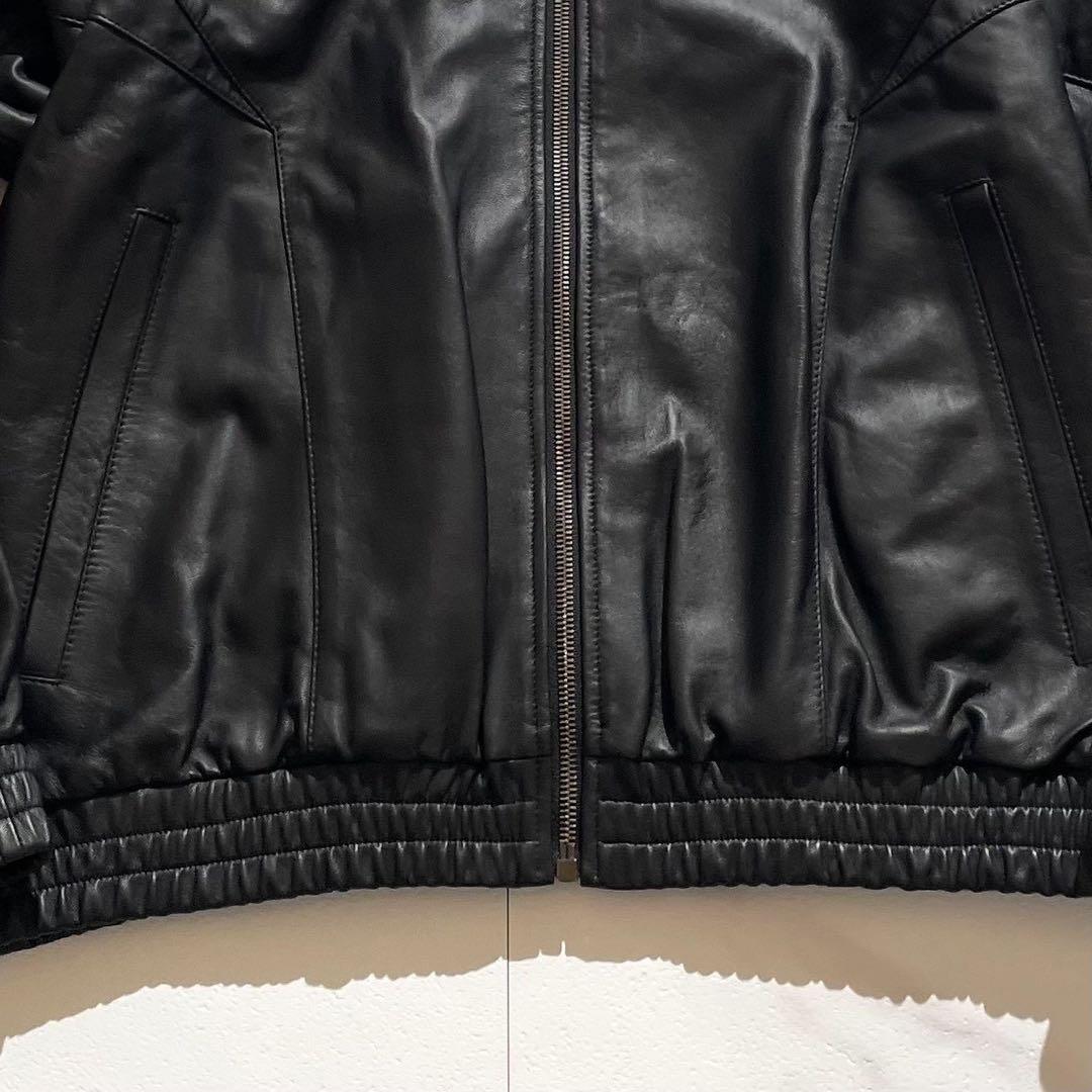 美品 24AW✨Edition × デニム社 羊革 シングルライダースジャケット
