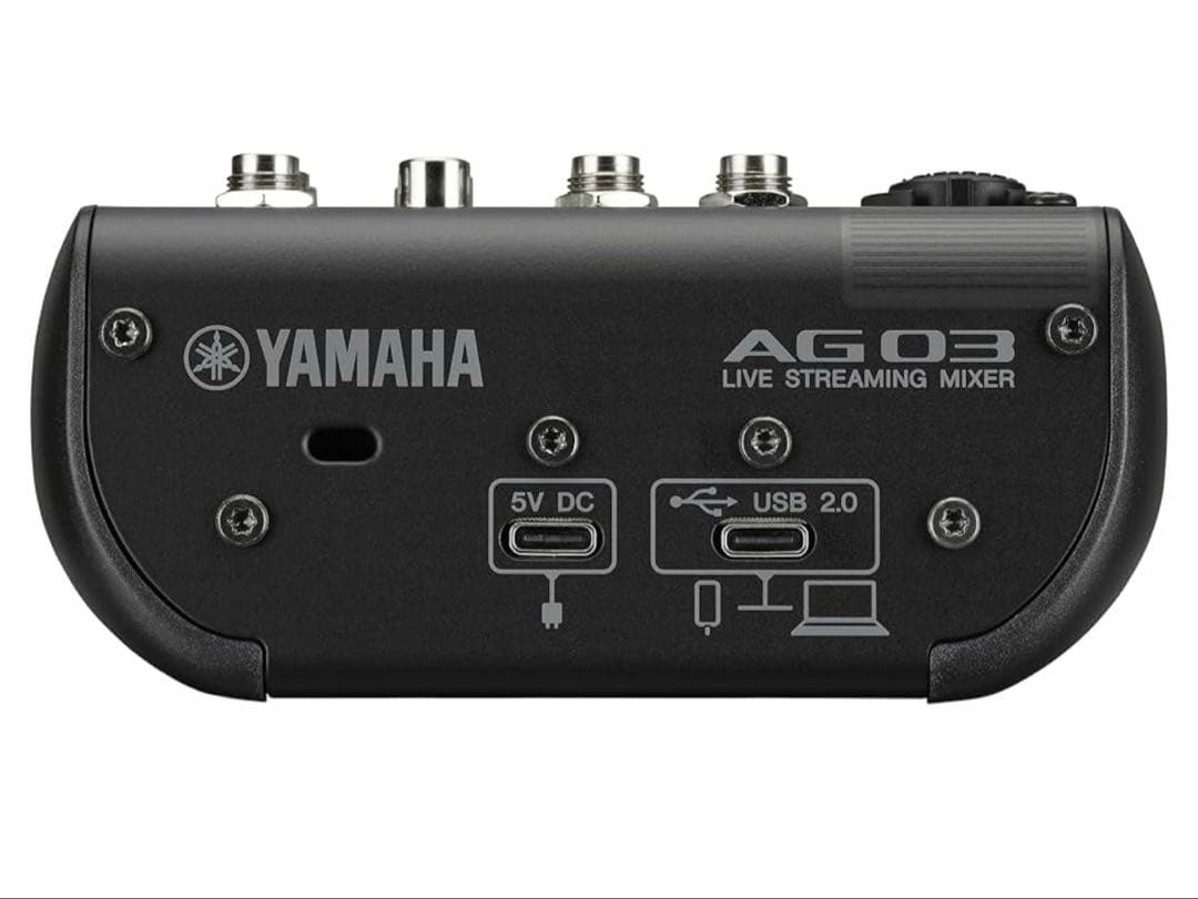 ヤマハ　ライブストリーミングミキサー 3チャンネル ブラック AG03MK2 B