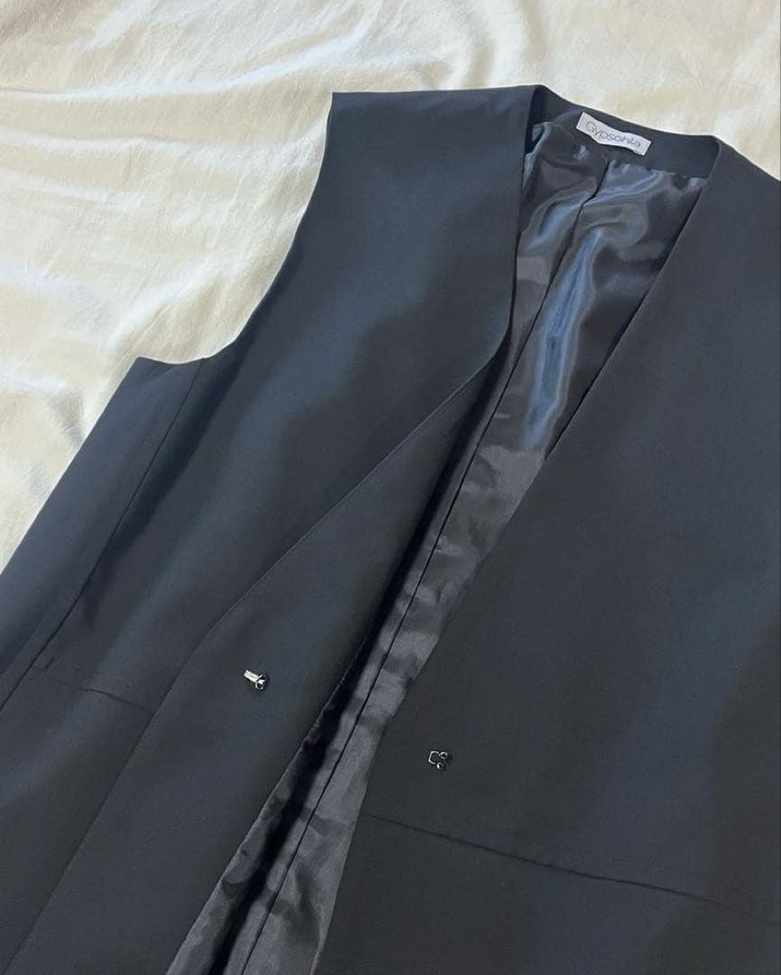 Gypsohila ジプソフィア　ロングジレ　黒　 美品