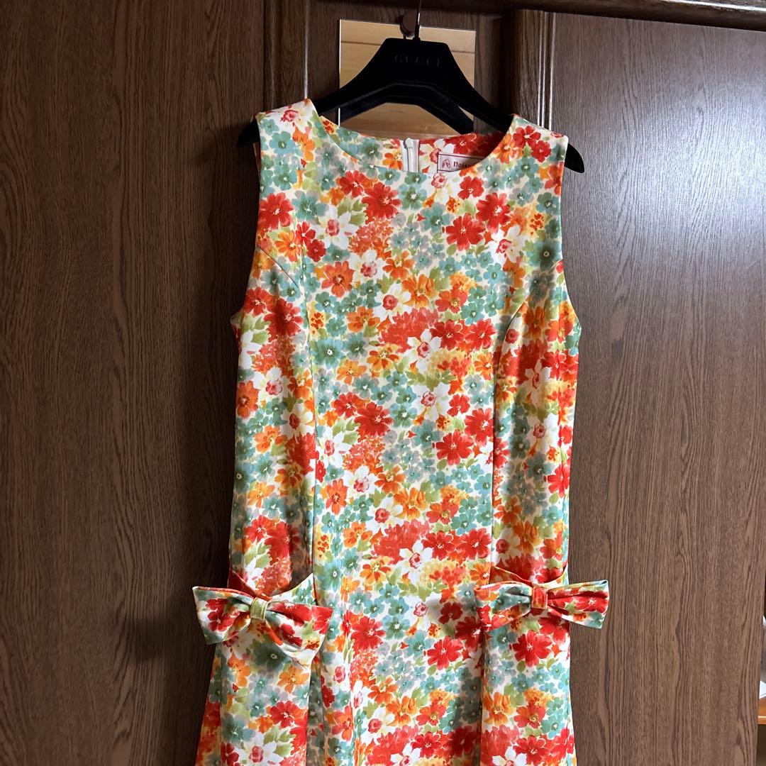 NOISY NOISYレディース フード付ワンピース ベスト ピンク 花柄可愛い