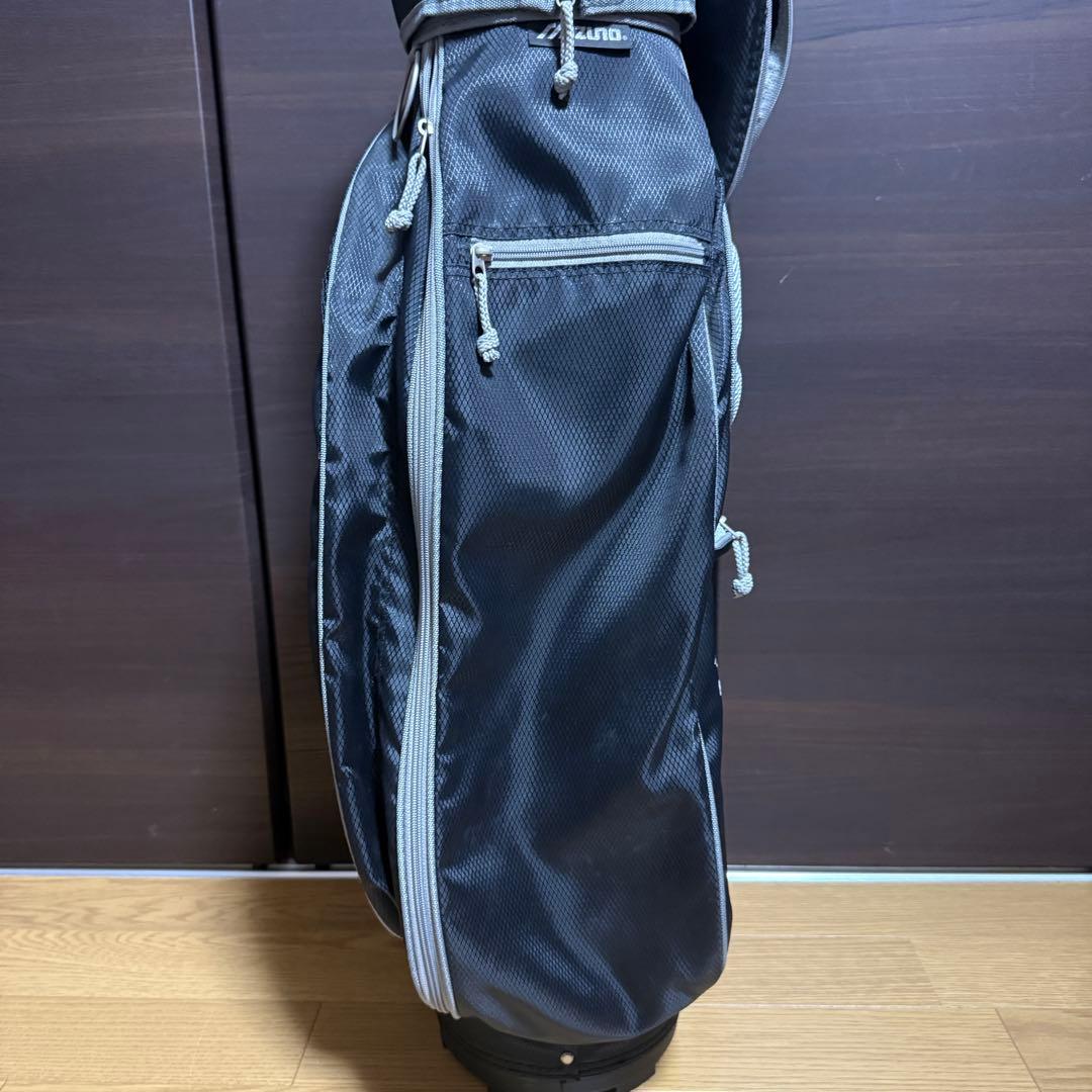 mizuno efil キャディバッグ ゴルフバッグ ブラック カバー付き