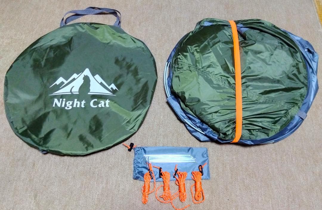 ☆ほぼ新品☆Night Catソロ用ポップアップテント☆ソロドーム☆１人用