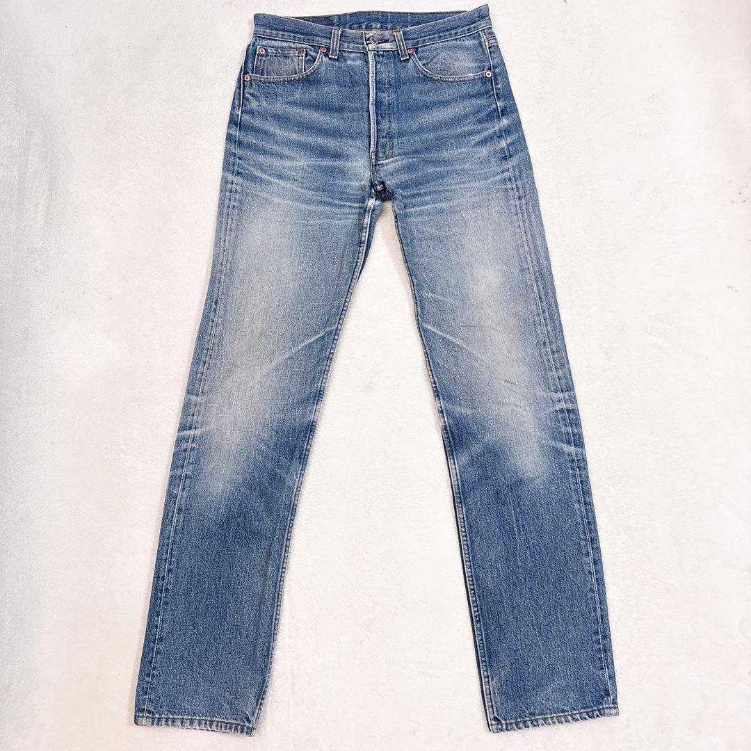90s Levi's 501xx ヒゲ ハチノスW33 USA製 赤文字