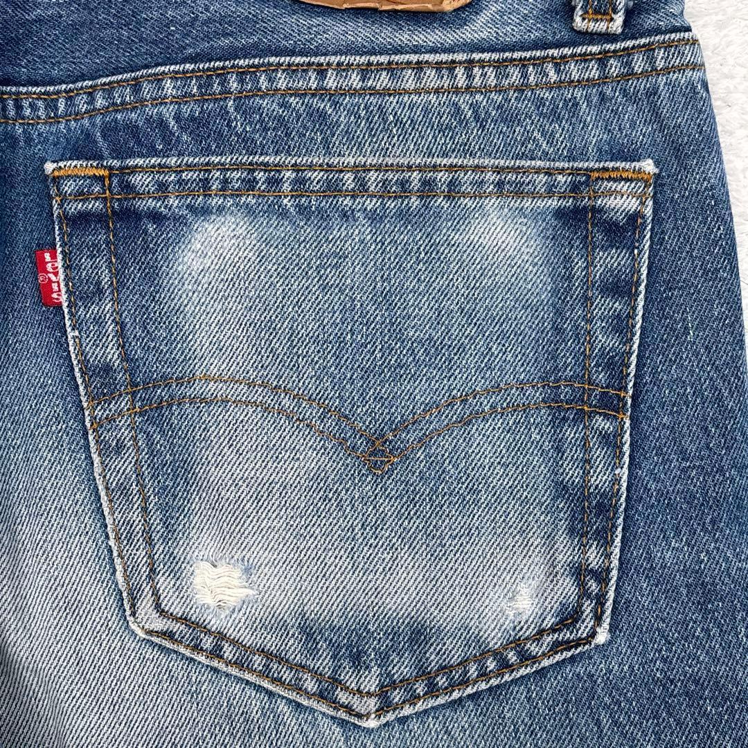 90s Levi's 501xx ヒゲ ハチノスW33 USA製 赤文字