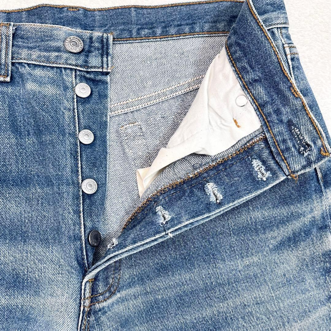 90s Levi's 501xx ヒゲ ハチノスW33 USA製 赤文字