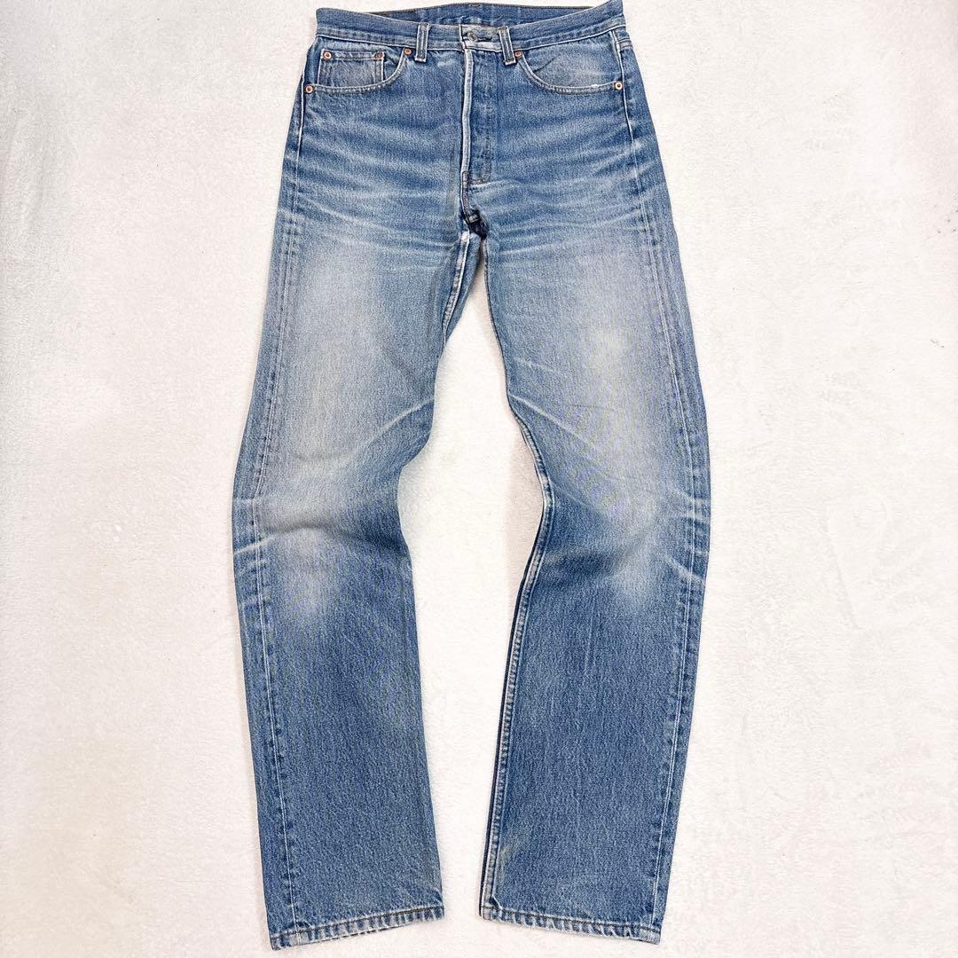 90s Levi's 501xx ヒゲ ハチノスW33 USA製 赤文字