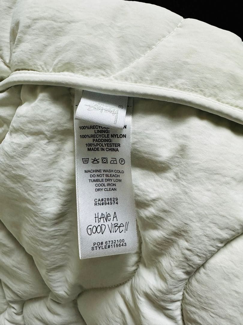 STUSSY RECYCLED NYLON LINER VEST S 登坂広臣着