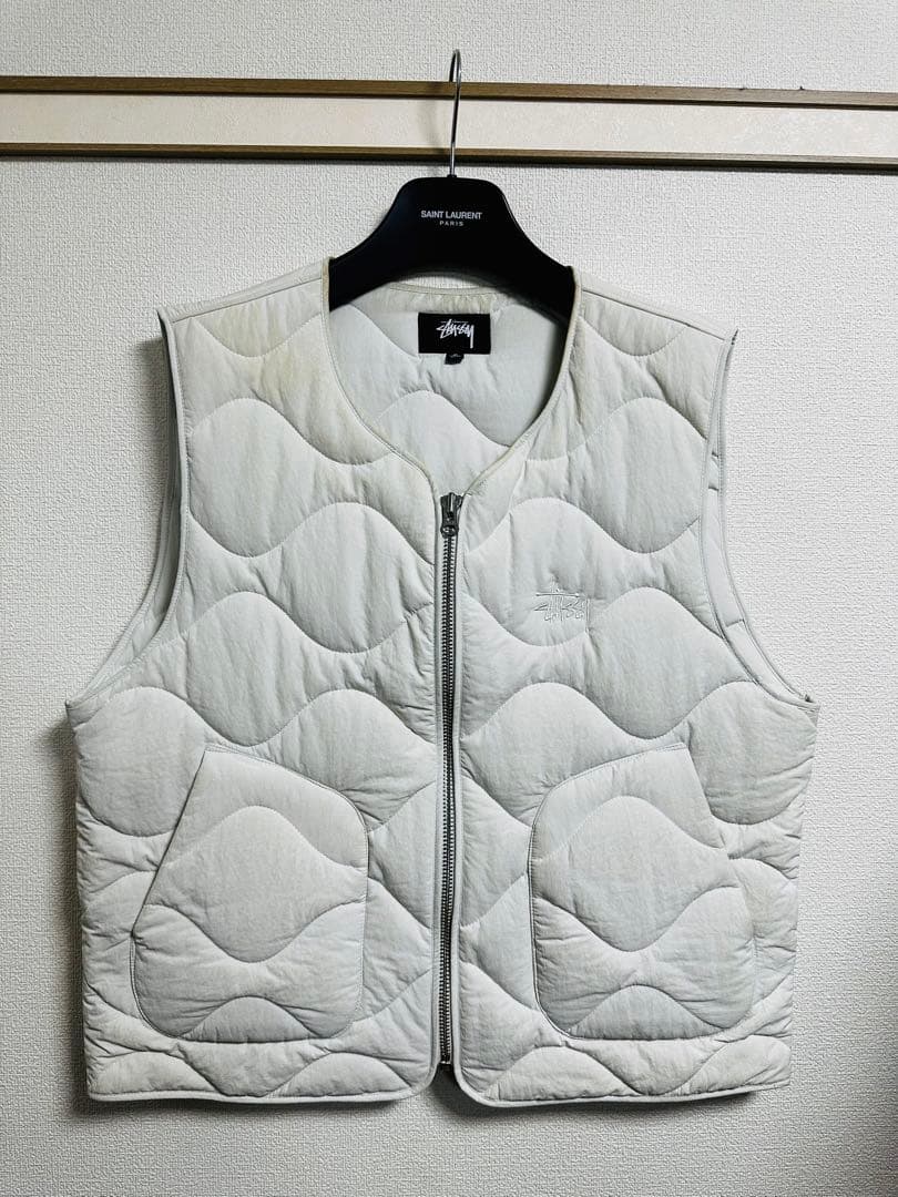 STUSSY RECYCLED NYLON LINER VEST S 登坂広臣着