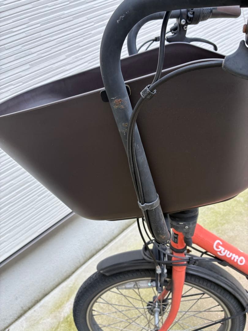 GuttoＥＸラクイック電動アシスト自転車 チャイルドシート、レインカバー付き