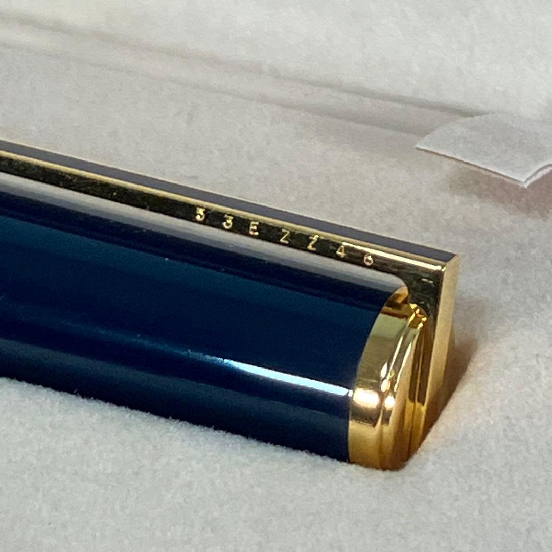S.T. Dupont エステーデュポン　ボールペン　刻印入り　ネイビー
