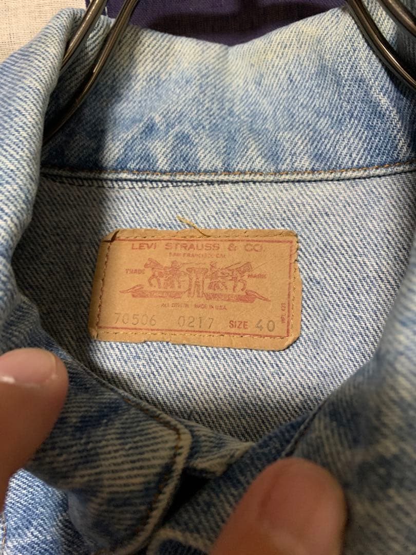 ジャケット・アウター 80s USA Levis 70506 0217 denim jacket 40