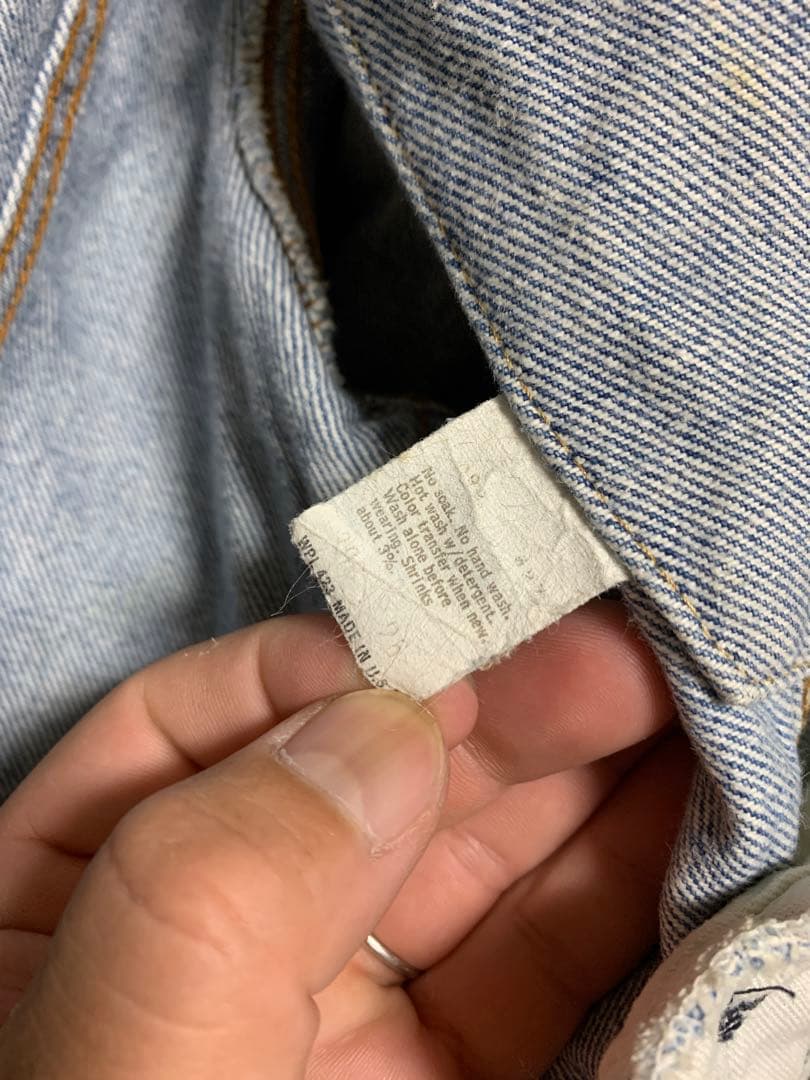 ジャケット・アウター 80s USA Levis 70506 0217 denim jacket 40