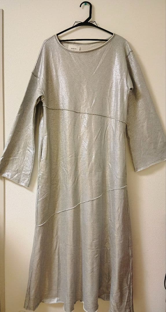 【新品タグ付】AMERI　VINTAGE　スウェットワンピース　シルバー