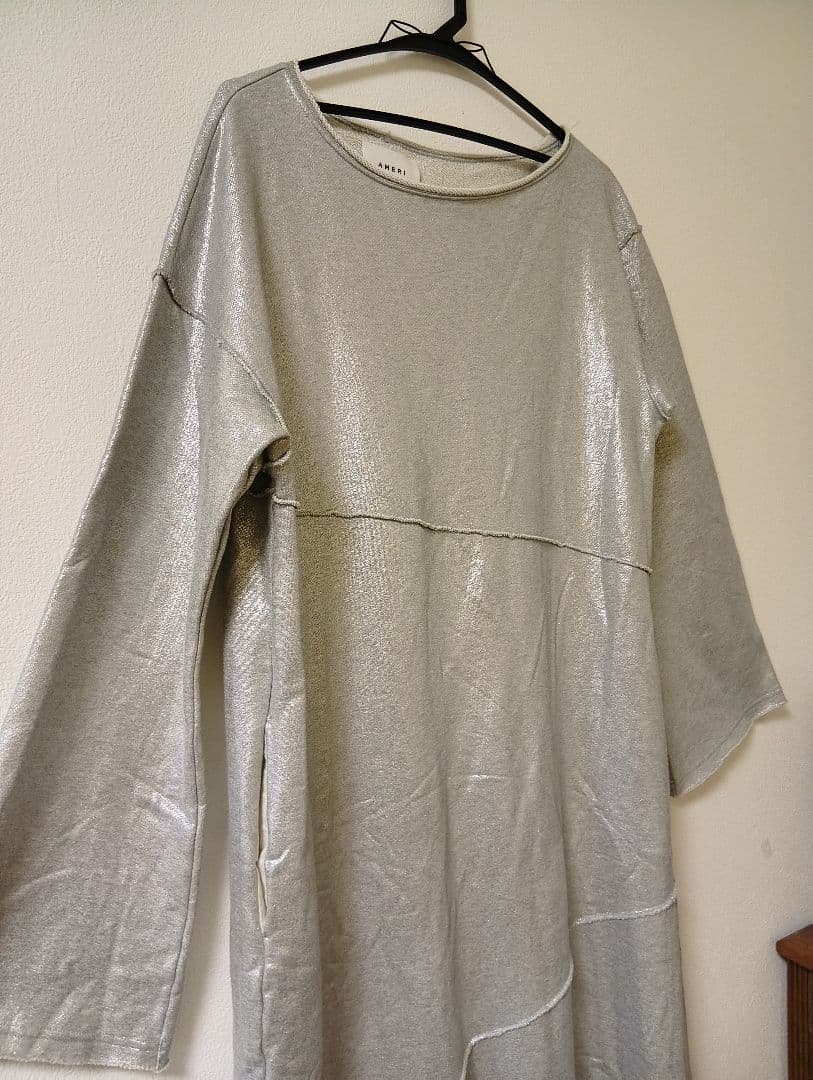 【新品タグ付】AMERI　VINTAGE　スウェットワンピース　シルバー