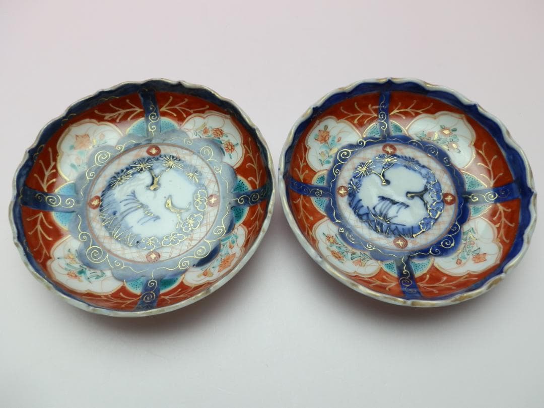 時代物 成化年製 色絵 錦手 小皿 10客 TN 70 70816